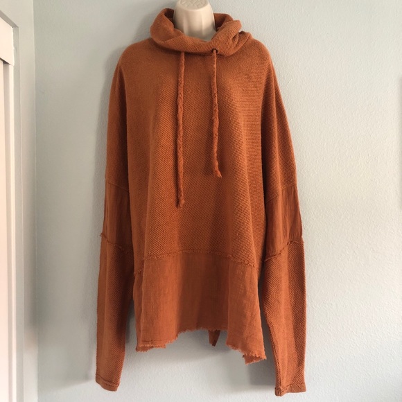 SOLD✨New FREE PEOPLE Copper Oversized Tunic Sweater - Picture 1 of 4